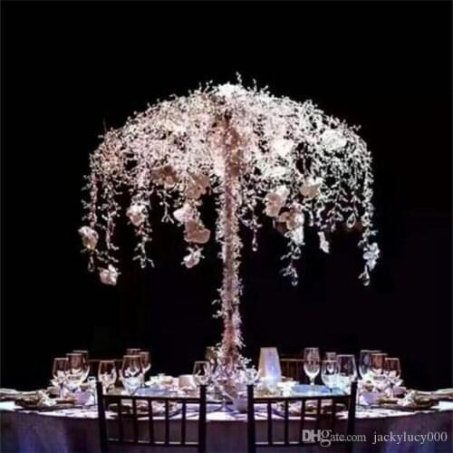 New Arrival Wedding Table Centerpieces Decorations Umbrella Flower Stand Creative Welcome Area Metal Ornaments Road Cited