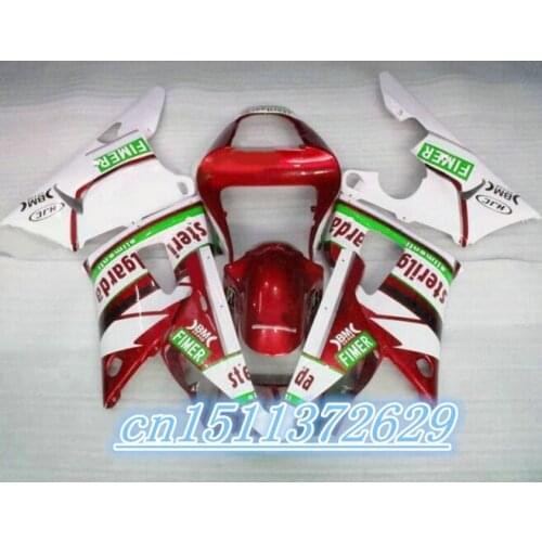 Dor- white red green Fairing Fit Fits For YZF1000 R1 2000-2001 YZF 1000R1 00-01 2000 2001