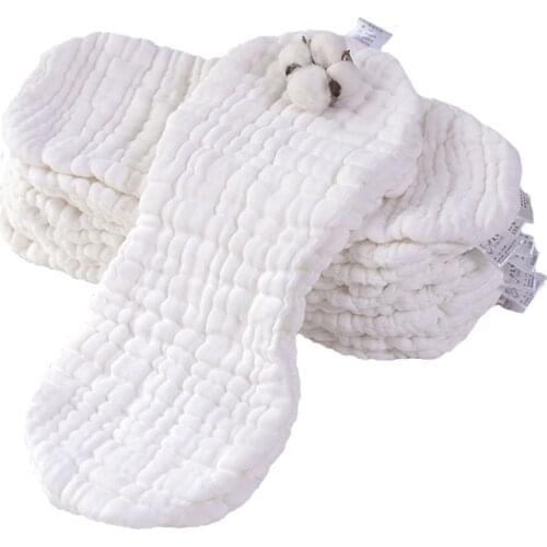 Baby Washable Reusable Cotton Diapers 12 Layers 2Pcs Newborn Babies Training Pants Breathable Cloth Pocket Nappy Diaper Inserts