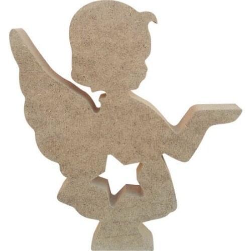 Angel Figure Trinket Candle Holder Wooden Object CODE: F18 paintable decorative objects декоративные предметы под роспись