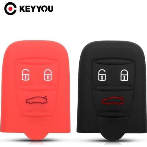 KEYYOU Silicone 3 Buttons Car Remote Key Case Fob Cover Holder Shell Fit For Alfa Romeo 159 Brera 156 Q4 GT 946 Spider 939 GT