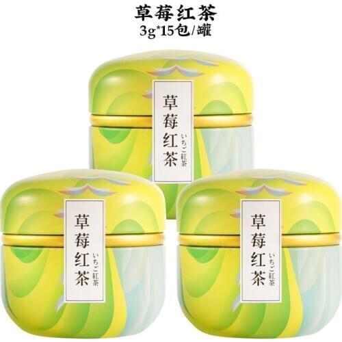 Dried Strawberry with China Black Tea and Rose Flower Tea Bag , Afternoon Fruit Tea Time , Aromatherapy , Beauty