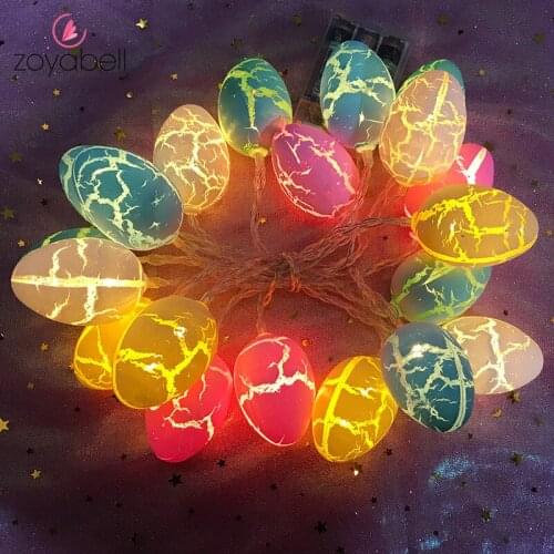 10/20/30 LED Cracked Eggs String Lights Led Garland Lights Christmas Easter Lantern Outdoor Garden Decoration Holiday Lights