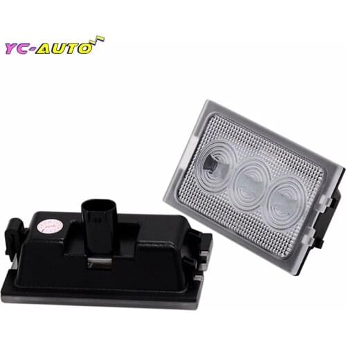 2Pcs Car LED License Plate Light Number Lamps For Land Rover Discovery 3/4 For Freelander 2 2006- For Rang Rover Sport 2005-2013