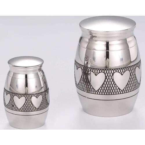 High Quality Custom Stainless Steel Cremation Urn-Funeral Holder Keepsake High Polished For Human Pet Ashes Dropshiping