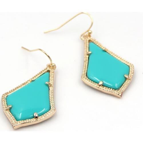 Kace Highly Bright Mint COLORS Dangle Drop Earrings for Women