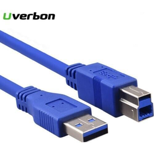 0.8/1/1.2m USB3.0 Type A Male To Type B Male Fast Data Transmission Sync Printer Cable For Print Scanner Fax Machine