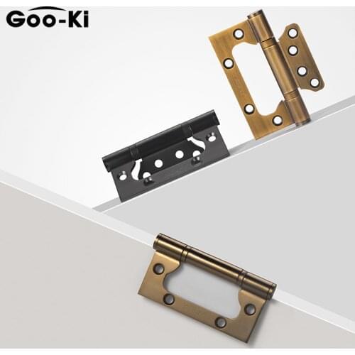 1 Pcs Black red bronze 4 inch Stainless Steel Interior Door Bedroom Door Wooden Door Hinge Child Mother Hinge