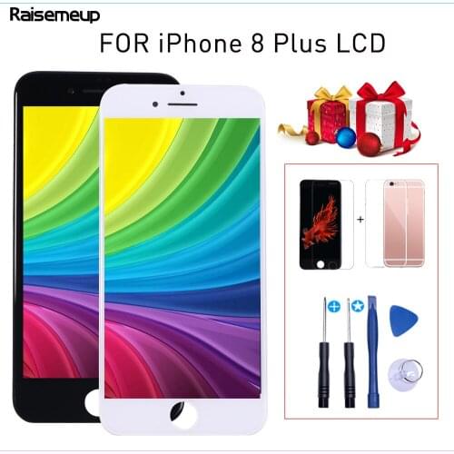 1PCS Factory sale Good 3D touch LCD Replacement parts For iPhone 8 Plus LCD Display Touch Screen Assembly 3Gifts Free shipping
