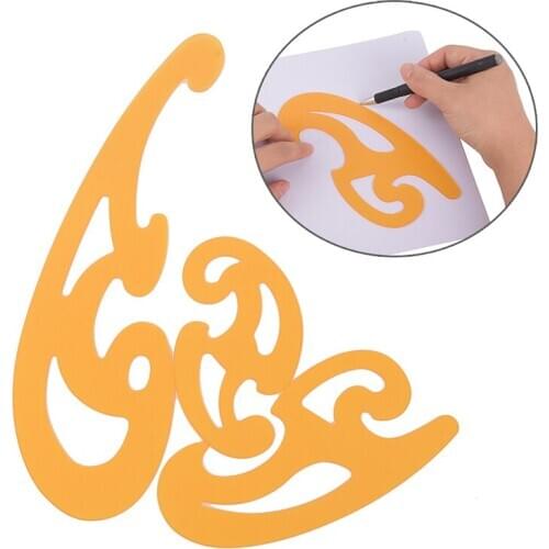 3pcs/set Curve Template Drawing Painting Drafting Stencil Sewing Craft Rulers