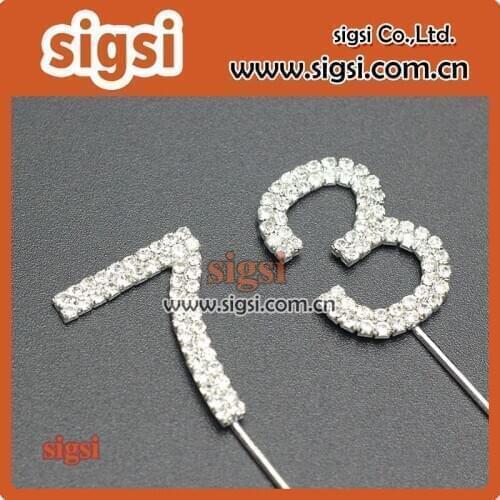 35mm crystal rhinestone cake topper for cake accessory