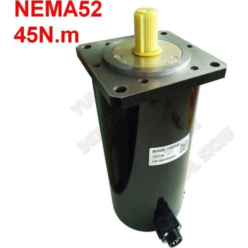Leadshine NEMA52 45Nm 6500 Oz.in 130mm 2PH 130HS45 7A 4-Lead 19mm Shaft Hybrid Stepper Motor Match DM2282 DMA1182 For CNC Router