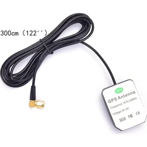 GPS Antenna SMA Male Plug Active Aerial Extension Cable For Navigation Head Unit