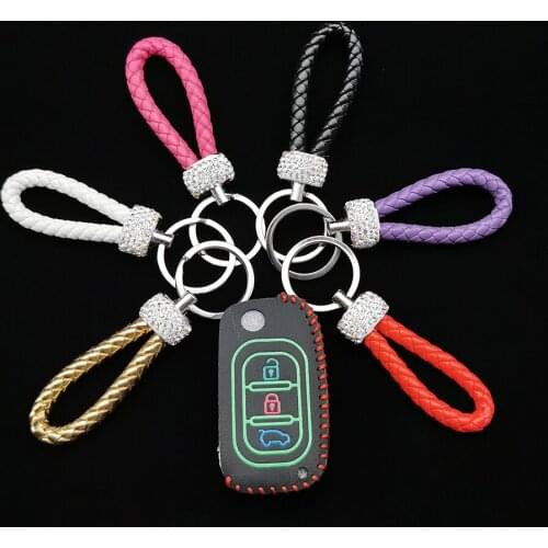 Car Leather Key Cases Cover For LADA Sedan Largus Granta Kalina Vesta X-Ray Foldable Remote Control Box 3 Button Auto Parts