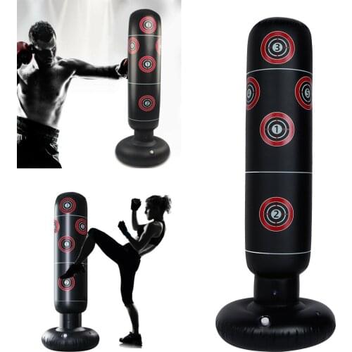 Body Building Equipment Inflatable Boxing Bag Training Pressure Relief Exercise Water Base Punching Standing Sandbag Fitness