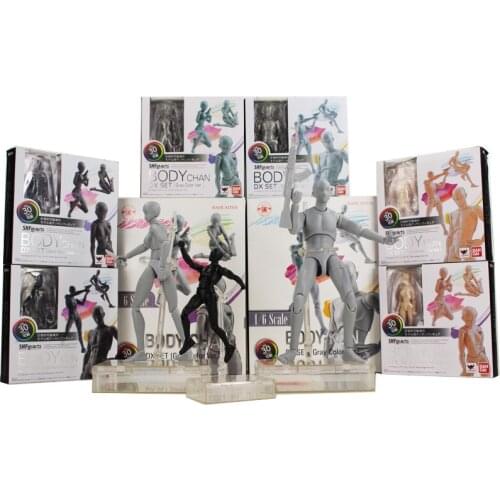 BODY KUN CHAN Black Grey Gray Pale Color Ver. Archetype DX Set Action Figure Collectible Model Toys