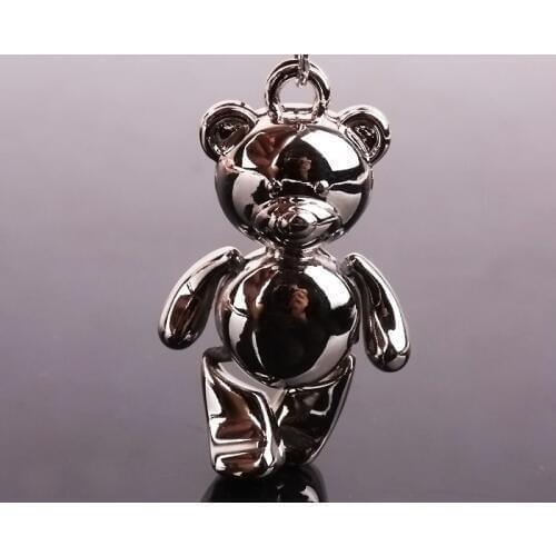 Wholesale 1pcs Creative Cartoon Bear Bear Keychain Keyring Key Chain Ring Key Fob Holder mens Gift