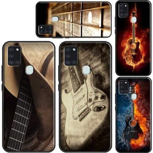 Retro Guitar Music Phone Case For Samsung A52 A72 A32 A12 A31 A51 A71 A20e A21S A02 A10 A20 A30 A40 A50 A70