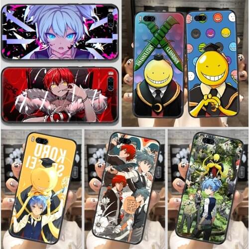 Assassination Classroom Anime Phone Case For Xiaomi Mi Note 8 9 10 11 9T 10T A3 Lite Pro Ultra black luxury coque trend hoesjes
