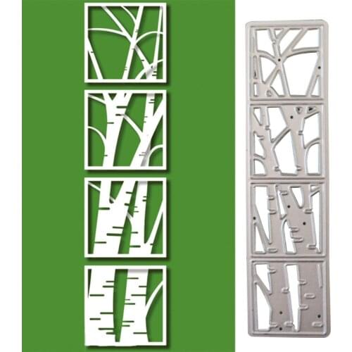 Tree Metal Cutting Dies Stencil Scrapbooking DIY Album Stamp Paper Card Embossing Decor Craft New Dies for 2021