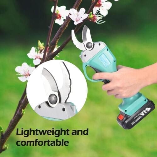Electric Pruner Cordless Pruner Trimmer Battery Pruning Shear Tree Branch Bonsai Cutter Landscaping Scissors Garden Power Tool