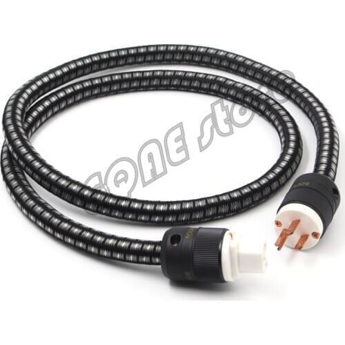 Hi-End copper US power plug IEC connector OFC US AC power cord hifi audio AMP CD DVD player power cable wire line