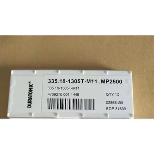 10PCS CARBIDE INSERT 335.18-1305T-M 11 MP2500