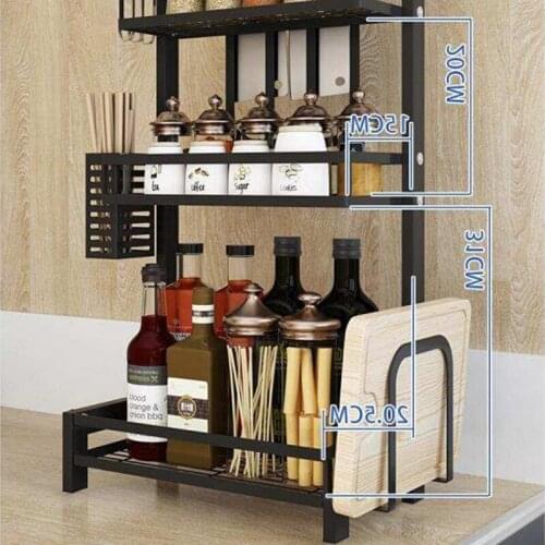 Stainless steel kitchen rack chopsticks chopping board rack floor condiment storage rack kitchen accessories organizer
