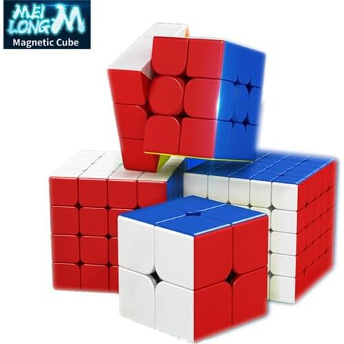 Moyu Meilong 3M Magnetic 2x2 3x3 4x4 5x5 Speed Version Neo Magic Cubes Magnet Puzzle moyu Cubing Classroom Cubes For Kids Toys
