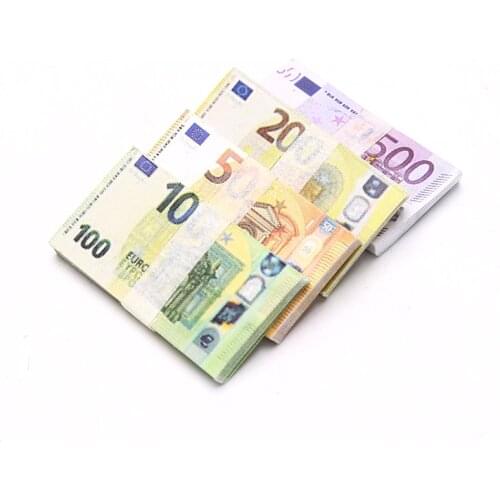 200Sheets 1/12 Dollhouse Miniature Euro Paper Money Model Toys Accessories Toy Banknotes life atmosphere for doll house