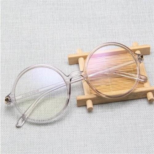 Fashion Women & Men Retro Optical Glasses Personality Round Transparent Frame Eyeglasses Simplicity Eyewear