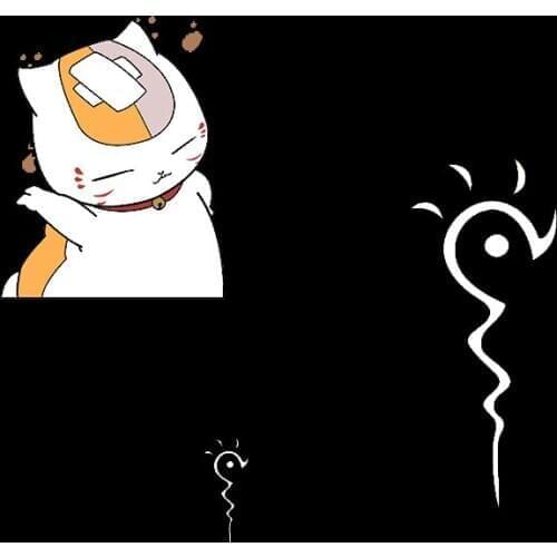 Cartoon cat patches Japanese Movie natsume yuujinchou heat sensitive clothing stickers patch heat transfer Iron on appliques