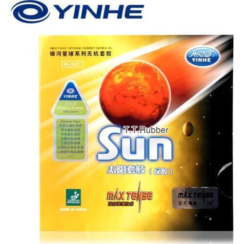 Original Yinhe Sun Max Tense Factory Tuned pips in Table Tennis Rubber with Sponge For Ping Pong Racket Galaxy Rubber