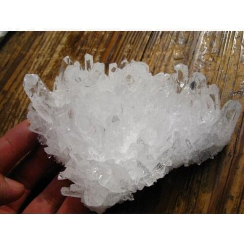 490g clear natural rock quartz crystal cluster original