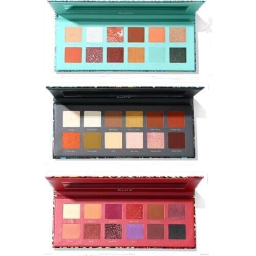 12 Color Matte Shining Eyeshadow Palette Makeup Glitter Pigment Eye Shadow Palette Waterproof Cosmetics