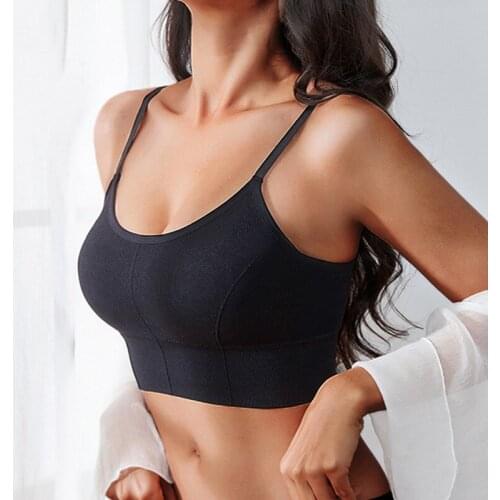 Richkeda Store New 2021 Women Tank Crop Top Sexy Female Underwear Seamless Crop Tops Lingerie Femme