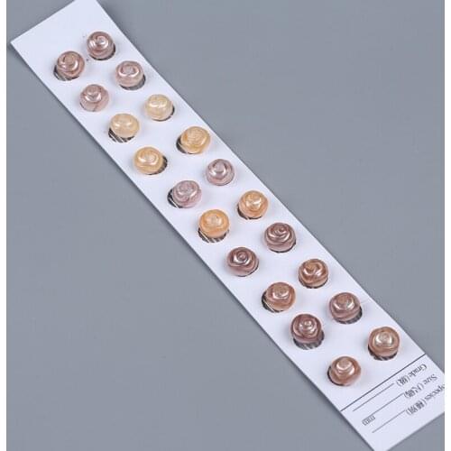 Hand-Carved Rose Flower Shape Loose Freshwater Pearl For earrings