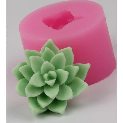 Succulent plants Silicone Cake Molds Sugar Cake Decoration Tools flower Silicone Molds soap mold candle mould Aroma stone moulds