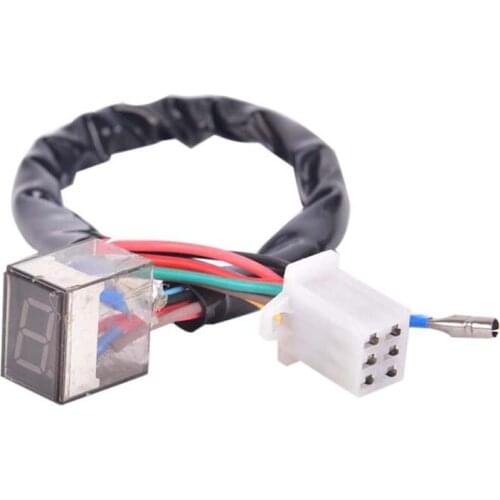 LED Universal Digital Gear Indicator Motorcycle Display Shift Lever Sensor