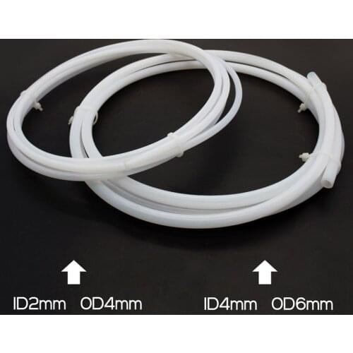 1 Meter 3D Printer E3D Parts 1.75mm or 3mm Filament PTFE Tube PTFE PiPe to J-head hotend RepRap Rostock Bowden Extruder Throat