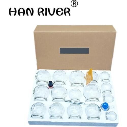 Thickening cupping explosion-proof glass jar cupping the tank household vacuum cupping, 16 cans-juh23