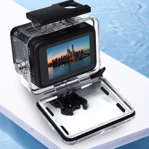 Pressure-proof Waterproof Housing Case for Hero 9 Black with Tempered Glass Screen Protector 131FT / 40M Underwater