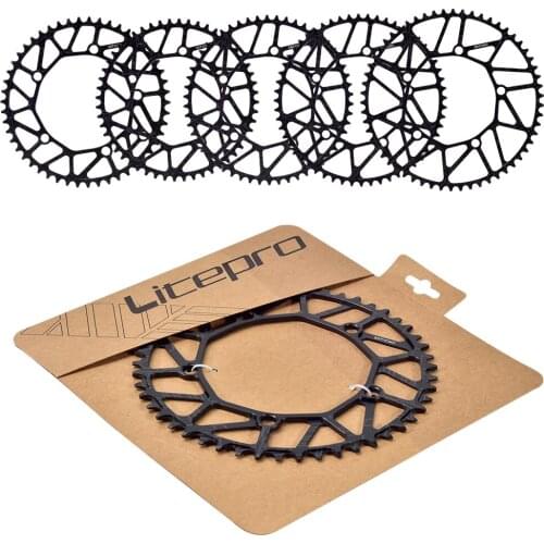 Bicycle Sprocket 130BCD Ultra Light Narrow Width Folding Mountain Road Bike 50/52/54/56/58T Single Disc BMX Sprocket