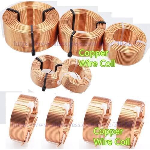 1pcs 0.8mm 4N Oxygen-Free Copper Wire Coil 0.2mH-1.8mH Audio Amplifier Speaker Crossover Inductor