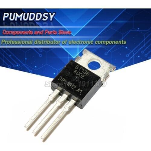 10PCS New BT136-600 BT136-600E TO-220 Triac 600V 4A BT136 IC