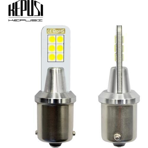 2x BA15S 1156 P21W S25 Car LED Bulb Reversing light Tail Bulb Rear Fog lamp signal light backup lamp DRL white 12W 12V 24V