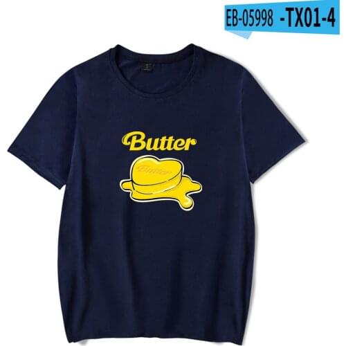 2021 album Butter T Shirt Men Short Sleeve Women Harajuku boy/girls tops cute Oversized clothes Music Idol Clothes