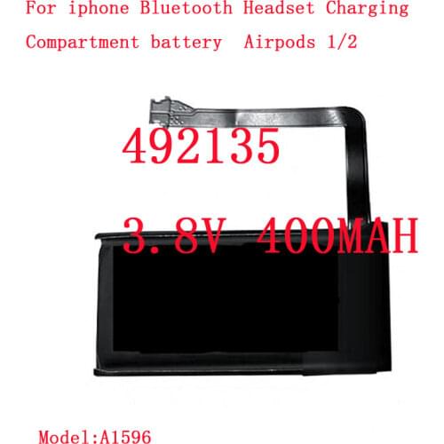 3.8V 400mAh Replacement Battery For iphone Bluetooth Headset Charging Compartment Battery For Airpods 1 2 Wireless Charging box