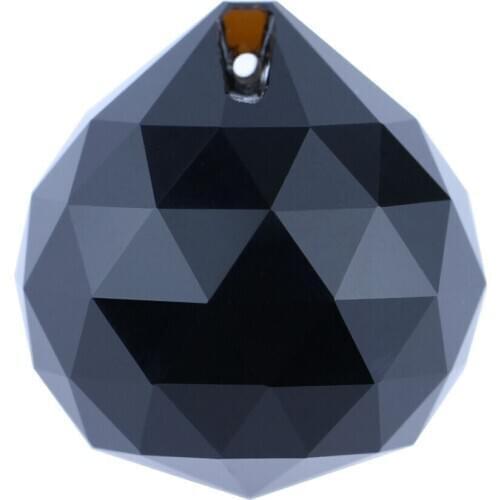 50pcs Black 20mm Crystal Ball Prism Chandelier Suncatcher Feng Shui Ball