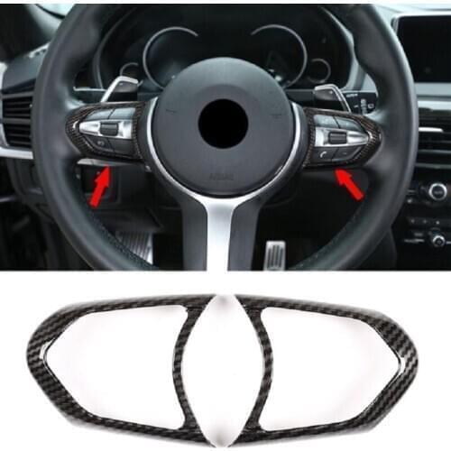 Car Steering Wheel Button Frame Trim Cover for BMW 1 2 3 4 5 6 Series F20/ F22 / F30/F31 F32/F33/F36 /X5/F15 /X6/F16 M-Sport